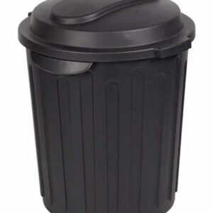 60Lt Black Plastic Bin