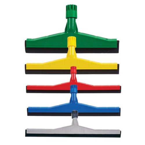 Colour Coded Double Blade Plastic Floor Squeegee