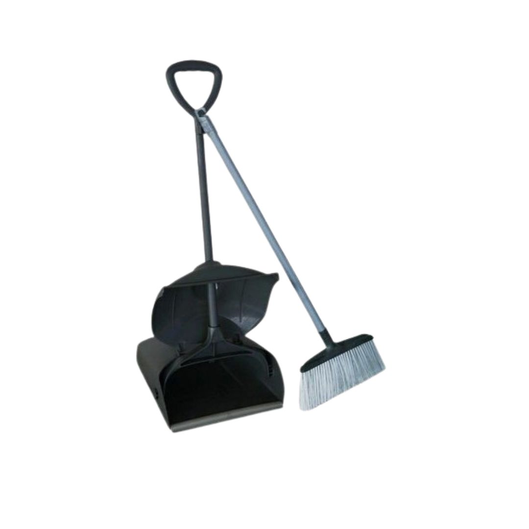 Long Handle Plastic Dust Pan With Whiska Broom